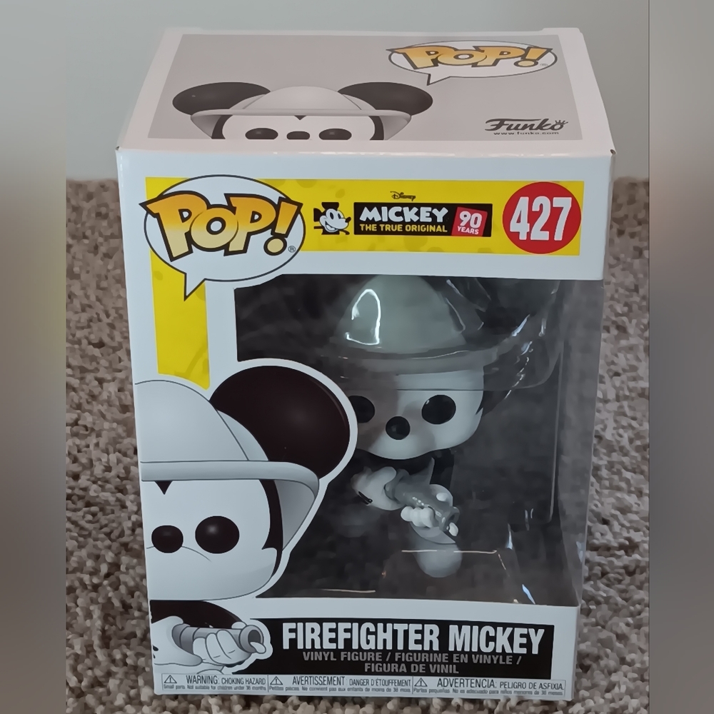 New Funko Pop Firefighter Mickey #427, Mickey The True Original 90 Years, Disney